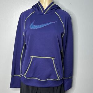 Nike Therma Fit Hoodie Womens Large Athletic Pullover Sweatshirt
